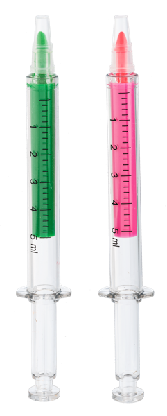 Colorful Nurse Syringe Highlighter