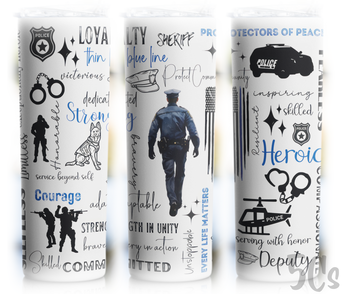 First Responder 20oz Skinny Tumbler