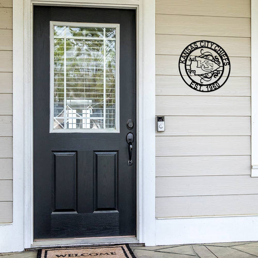 Kansas City Chiefs Laser Cut Metal Sign