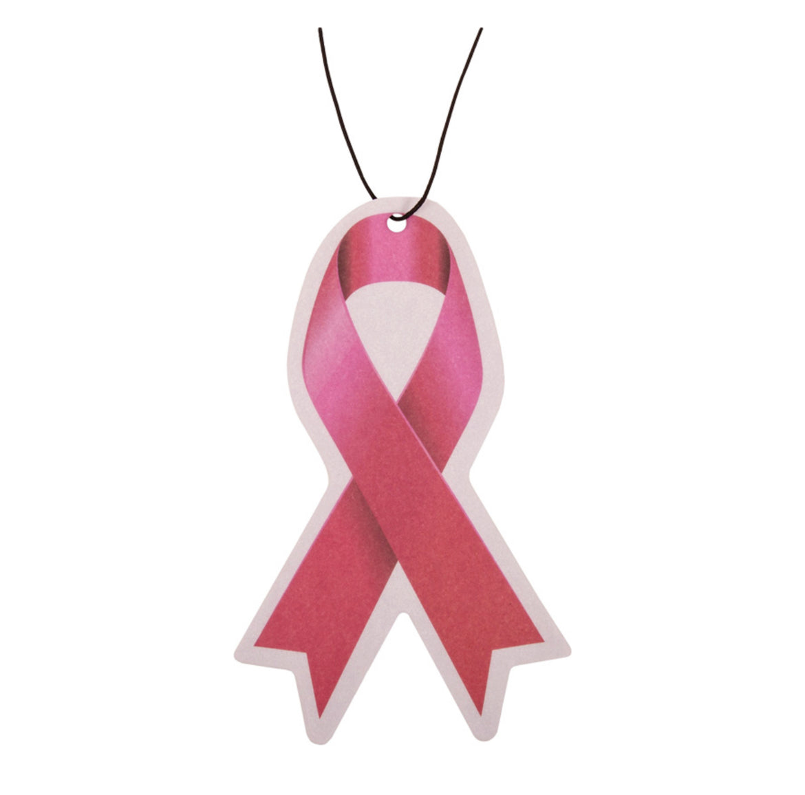 Carded Air Freshener Breast Cancer Ribbon Dreams and Rainbows