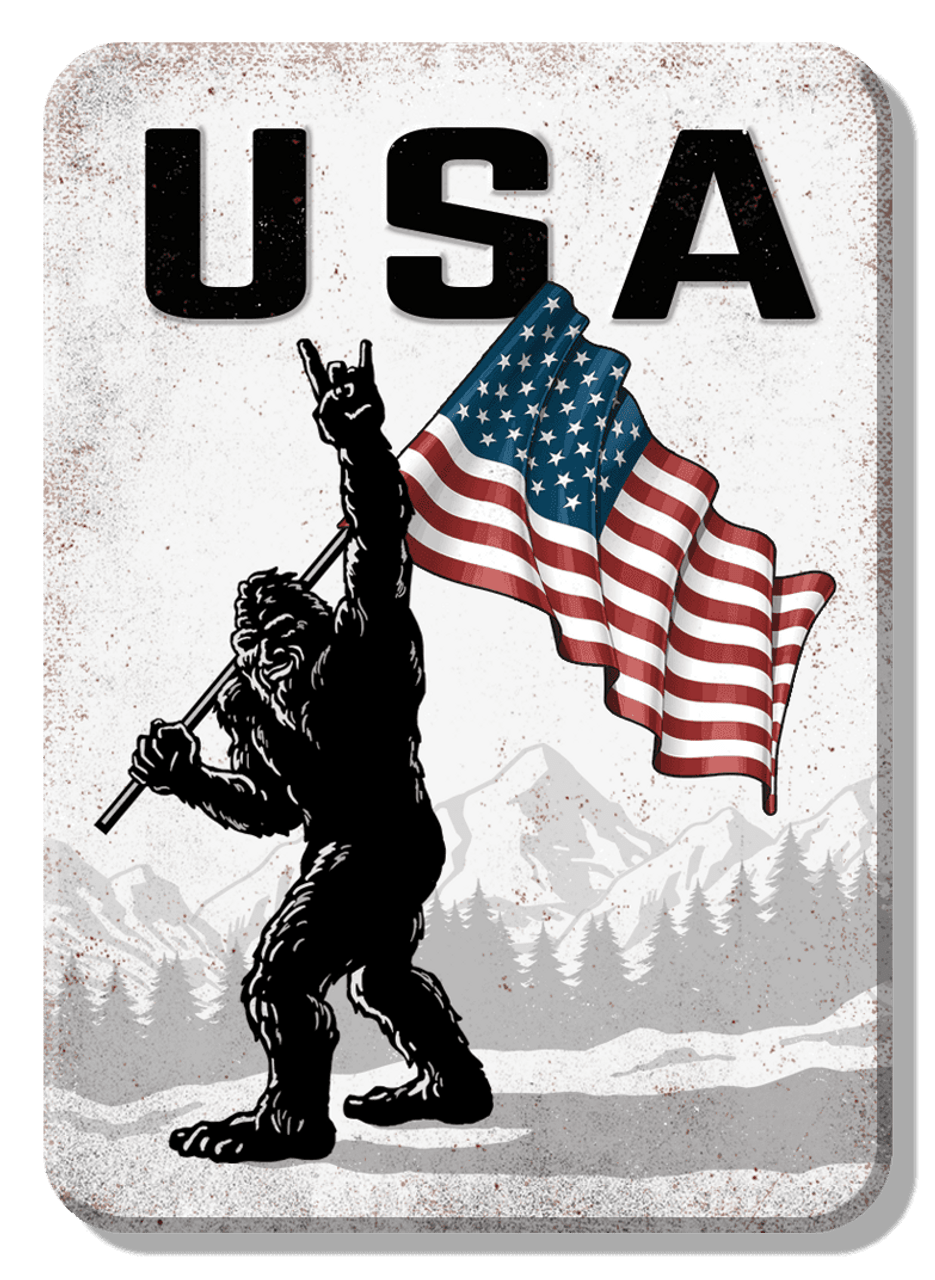 Sasquatch USA Magnet