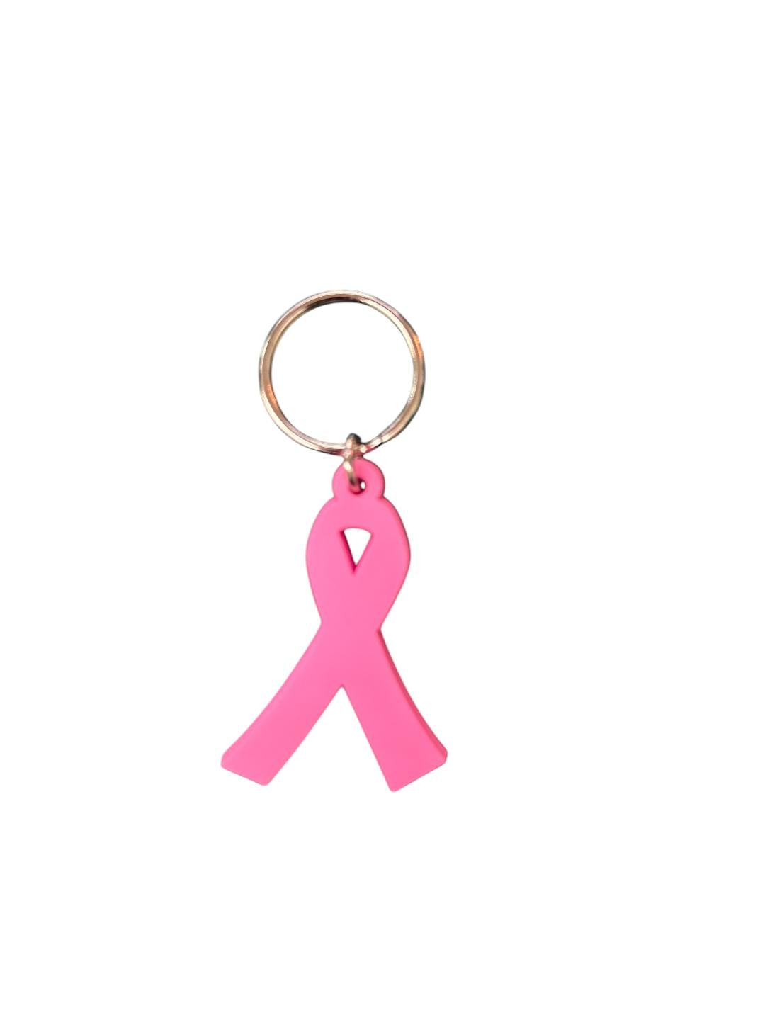 Pink Ribbon Keychain