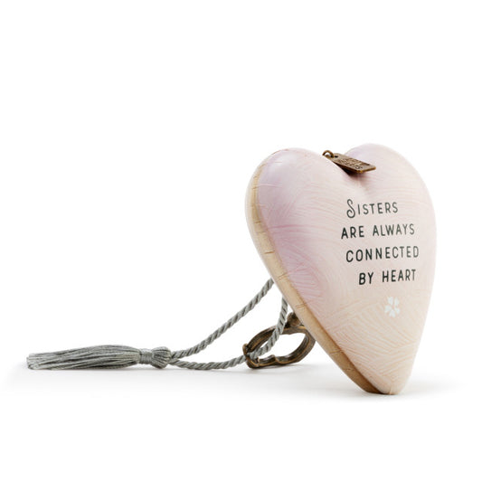Sisters Are Always Connected Art Heart