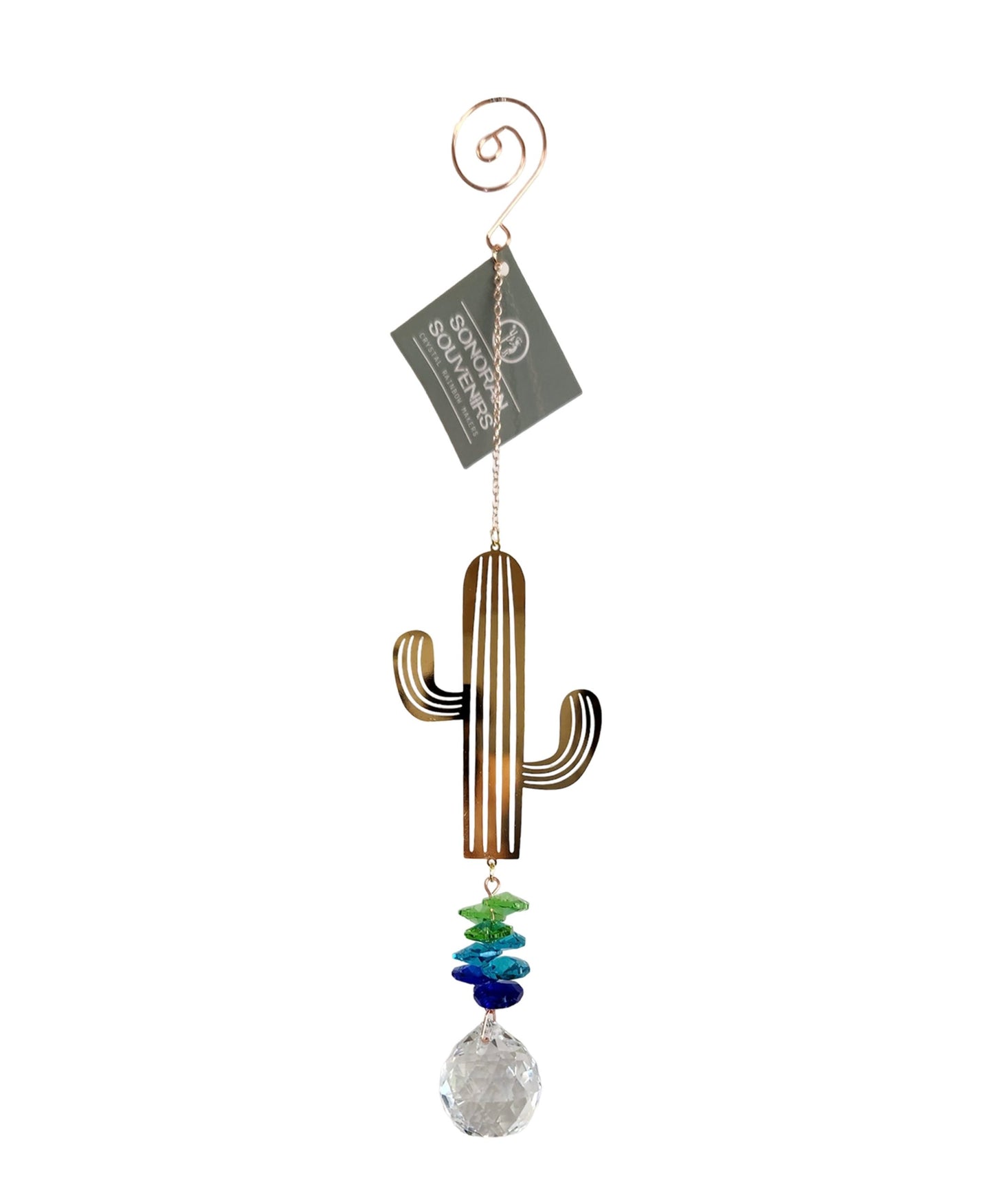 Cactus Mini Rainbow Crystal Sun Catcher