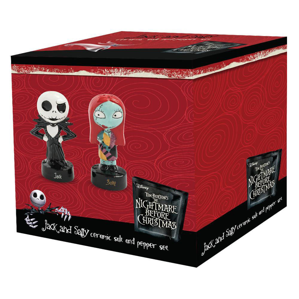 Nightmare Before Christmas Jack and Sally Salt and Pepper Set