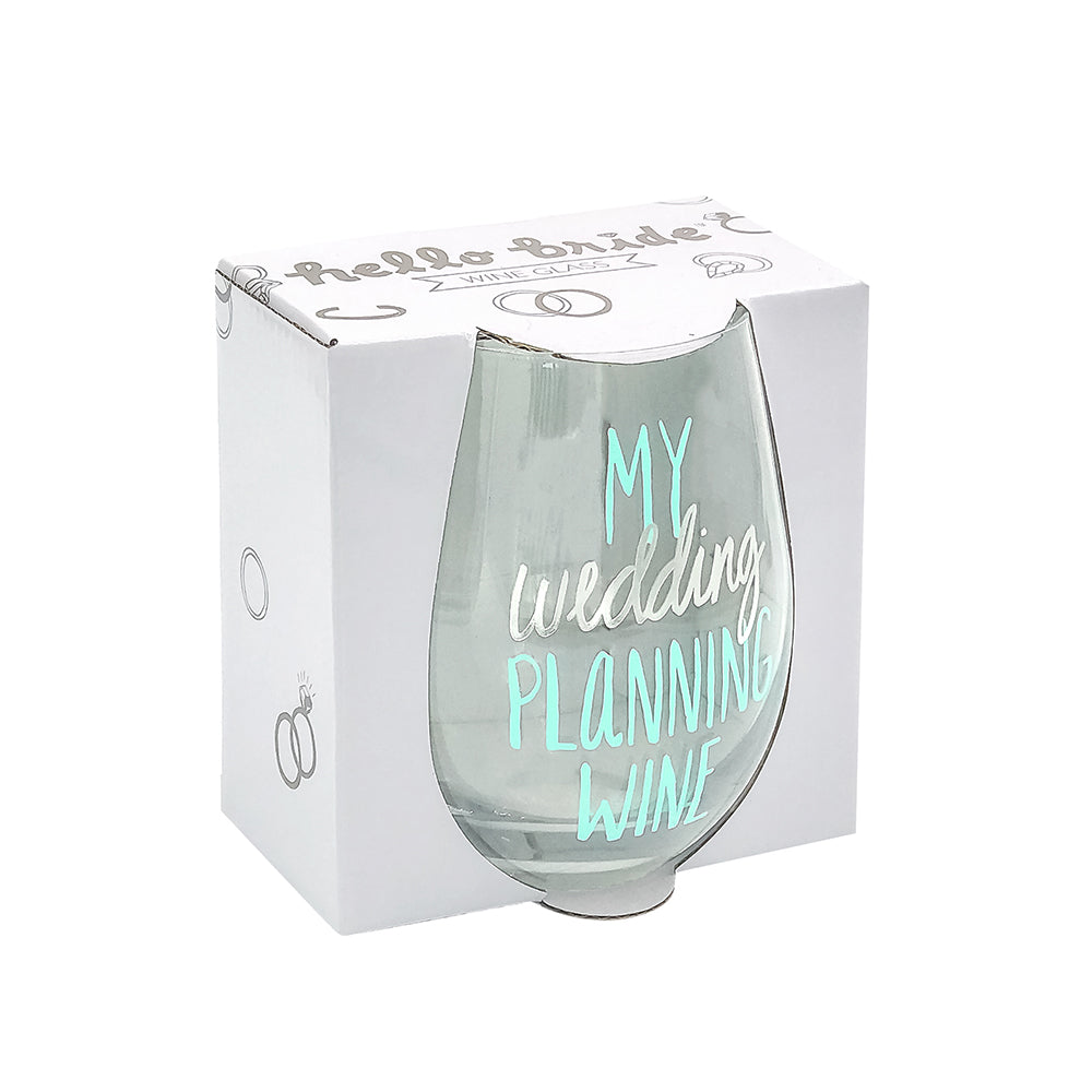 My Wedding Planning Wine Glass