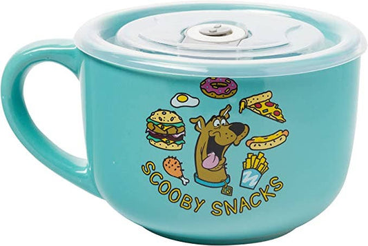 Scooby Doo Ceramic Soup Mug w Vented Plastic Lid