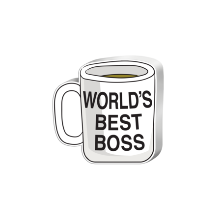 World's Best Boss Mug Wall/Desk Sign