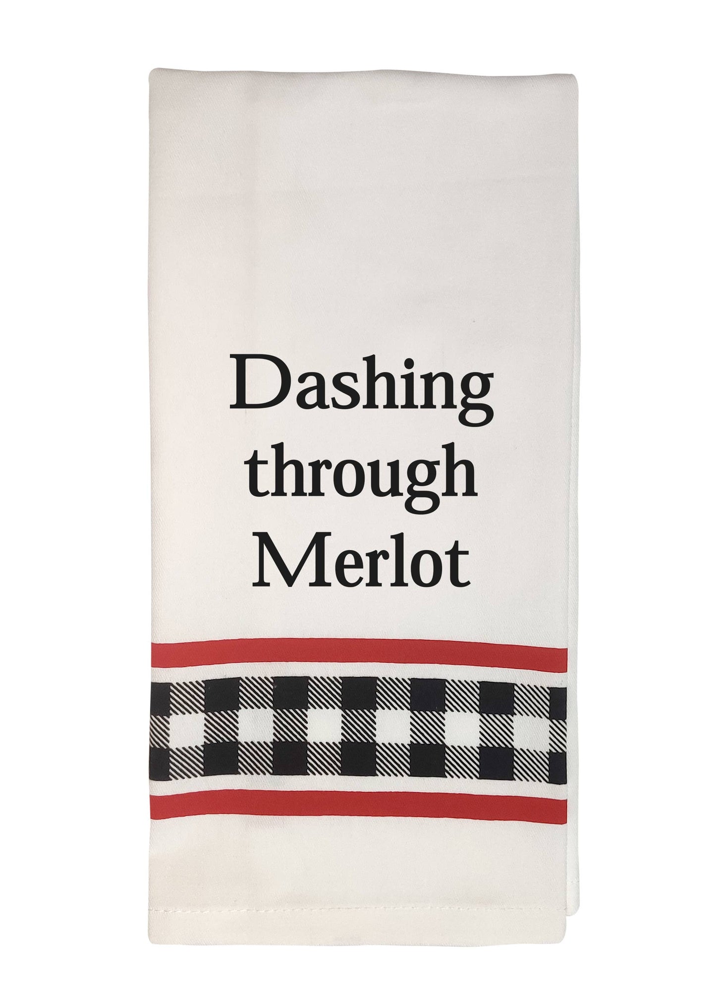 Dashing Through Merlot Towel