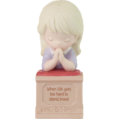 When Life Gets Too Hard..Precious Moments Blonde Girl Figurine