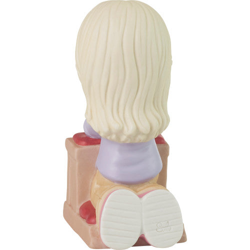 When Life Gets Too Hard..Precious Moments Blonde Girl Figurine
