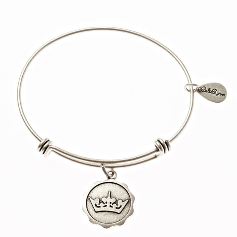 Crown Expandable Bangle Charm Bracelet