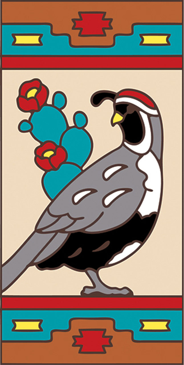 Southwest Quail Right Tile