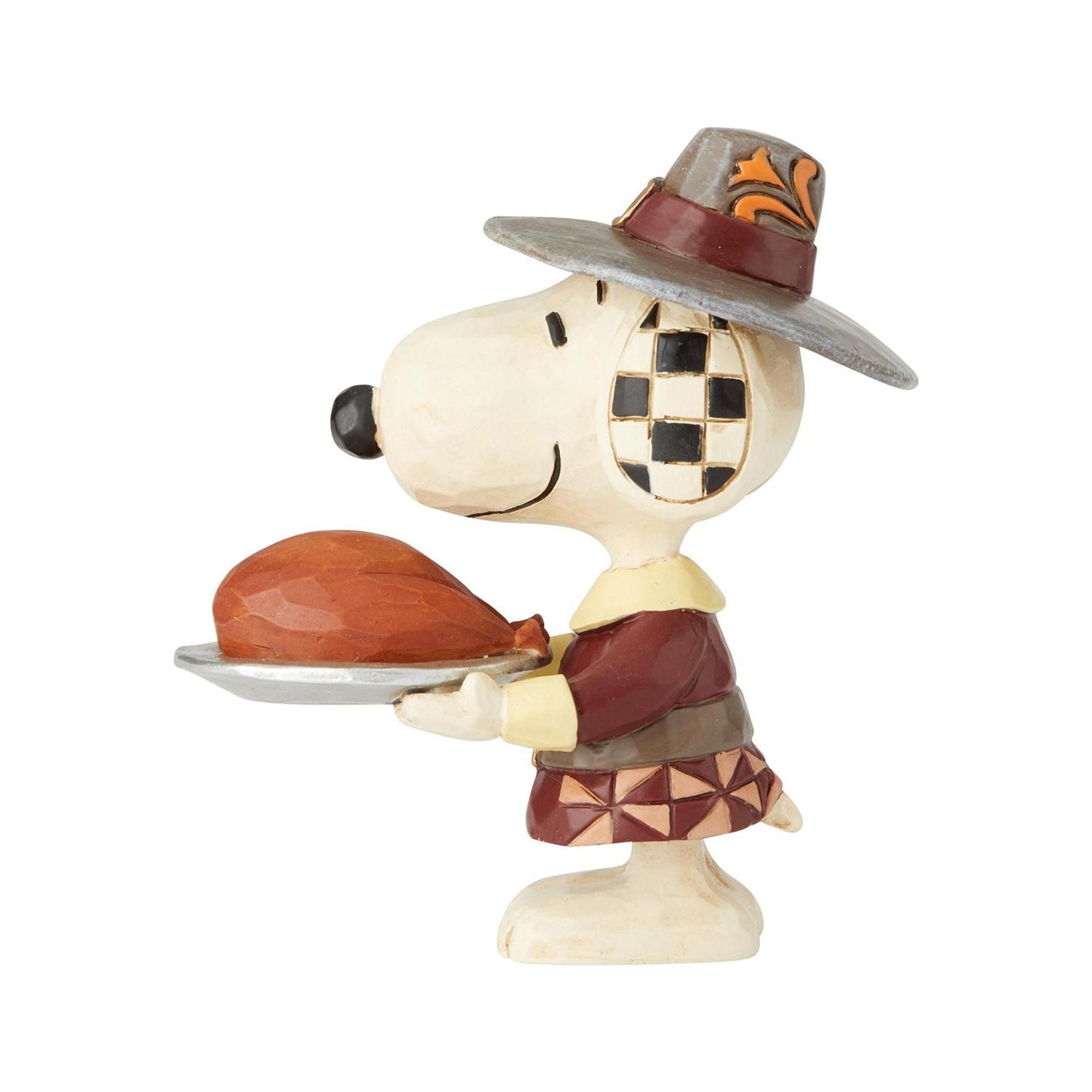 Jim Shore Peanuts Mini Snoopy Pilgrim Figurine