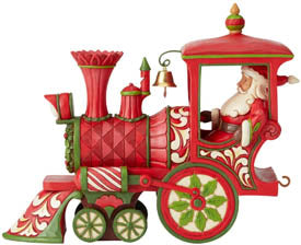 Jim Shore On Track For Good Tidings Christmas Train Engine