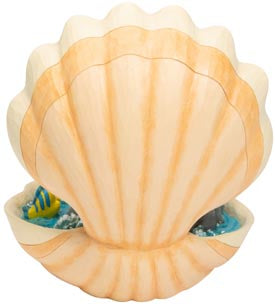 Jim Shore Seashell Scenario Little Mermaid
