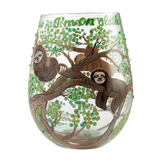 Sloth Time Lolita Stemless Wine Glass