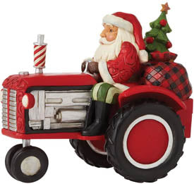 Jim Shore Country Christmas Delivery Santa Figurine