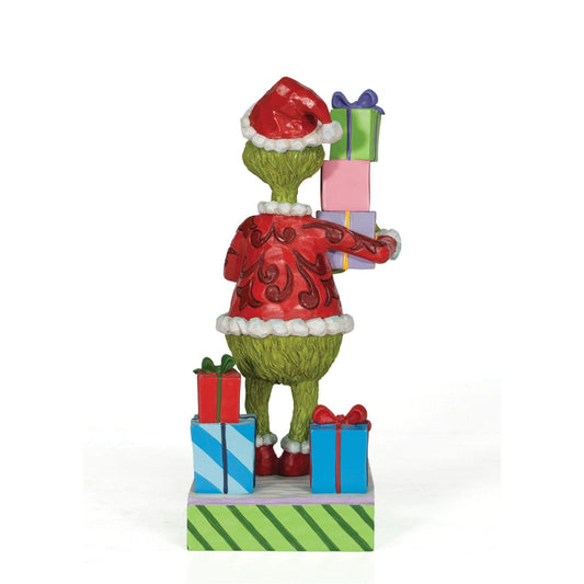 Jim Shore Dr Seuss Grinch Holding Presents Figurine