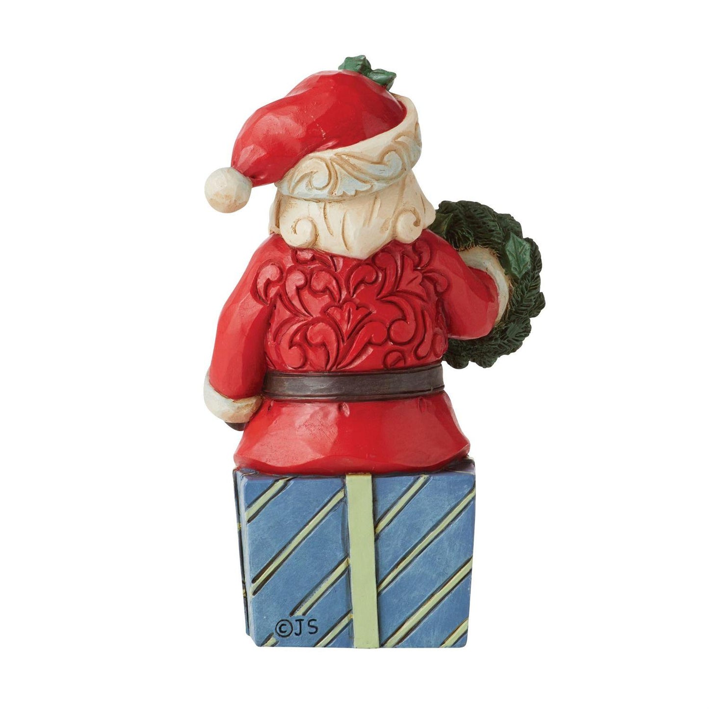 Jim Shore Mini Santa Sitting on Gifts