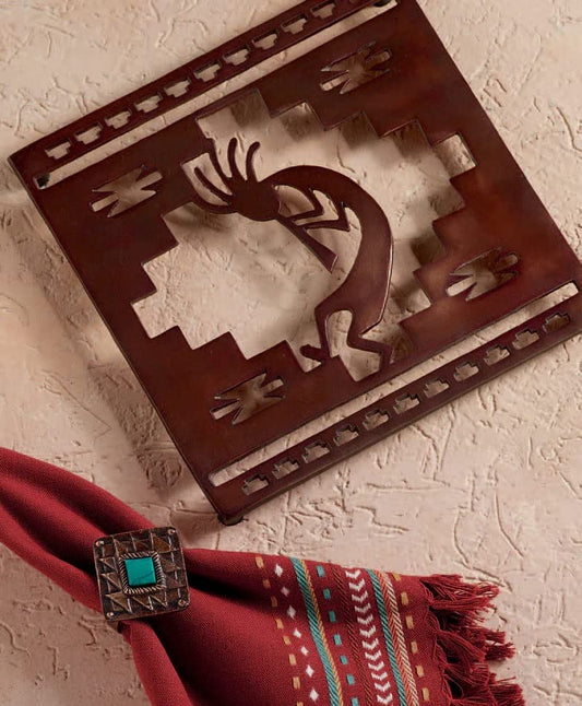Kokopelli Aluminum Trivet