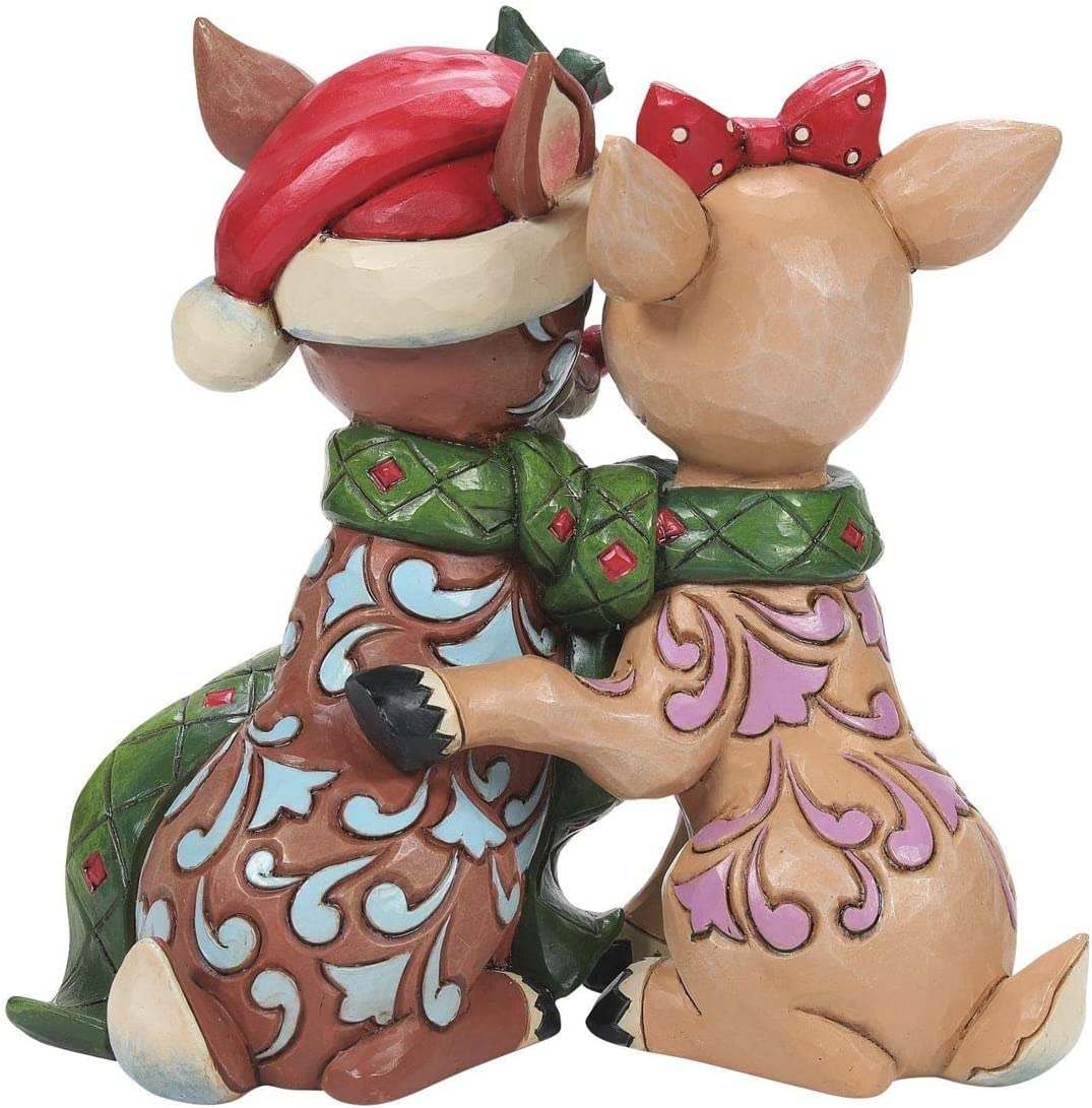 Jim Shore Rudolph and Clarice Figurine