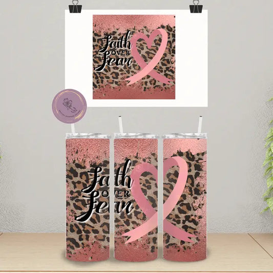 Drifting Dogwood Designs - Faith Over Fear Awareness Tumbler