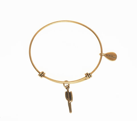 Saguaro Cactus Expandable Bangle Charm Bracelet