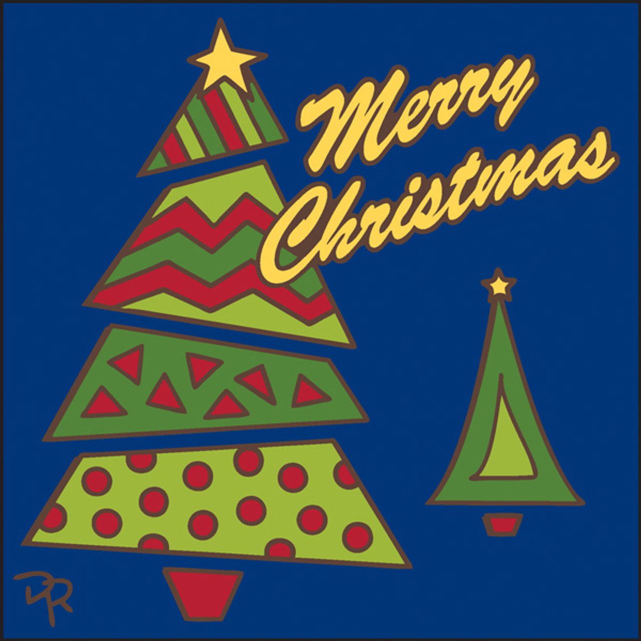 Merry Christmas Tree Tile