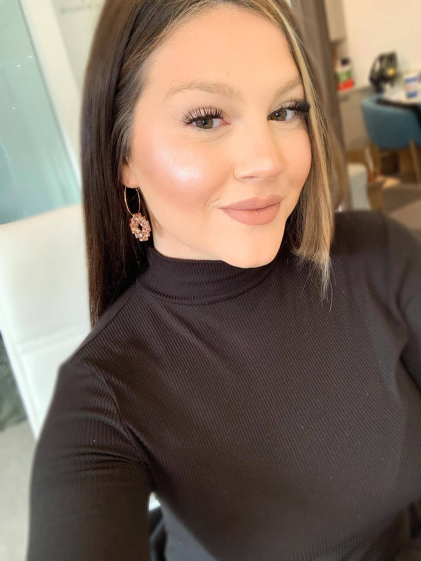 Aztec Western Hoop Earrings