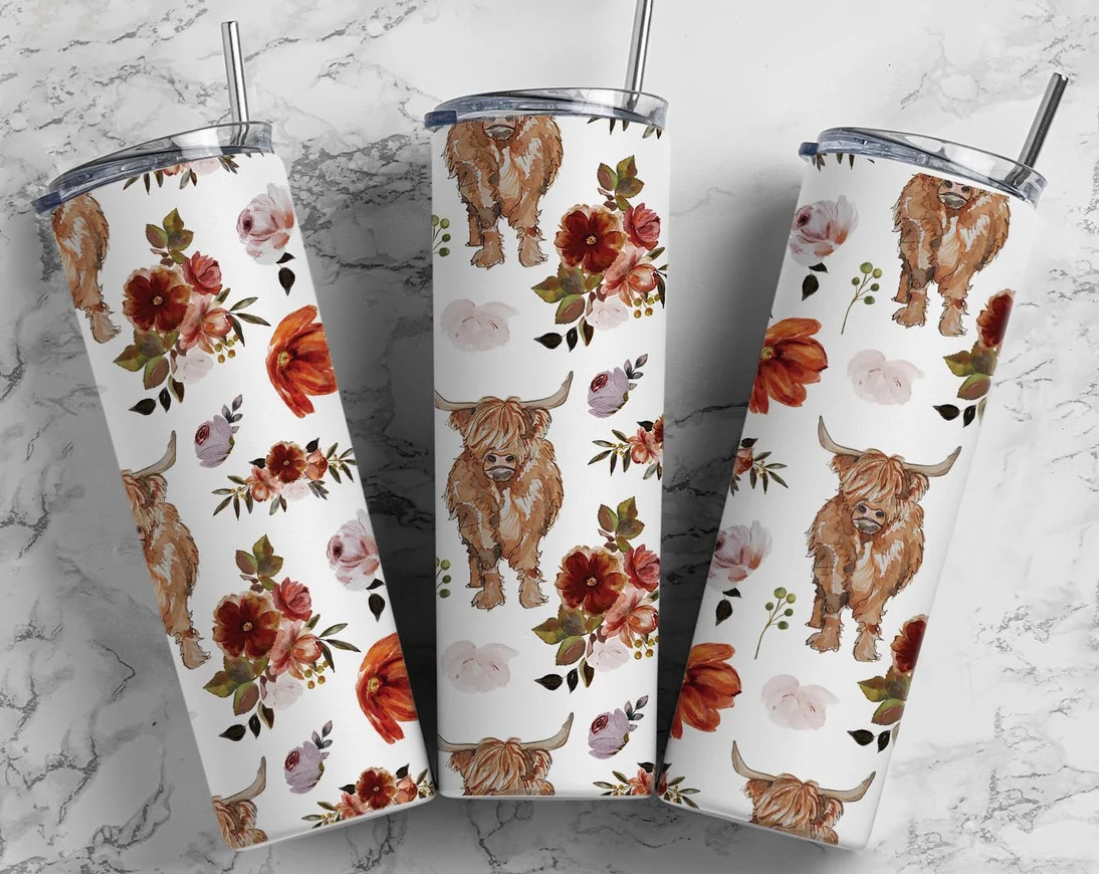 Highland Cow Tumbler