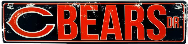 Chicago Bears Street Sign