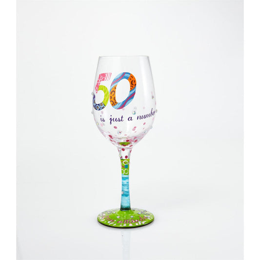 50 Is Just a Number Lolita Wine Glass