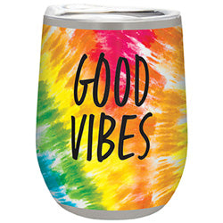 Good Vibes 12oz Stemless Wine Tumbler