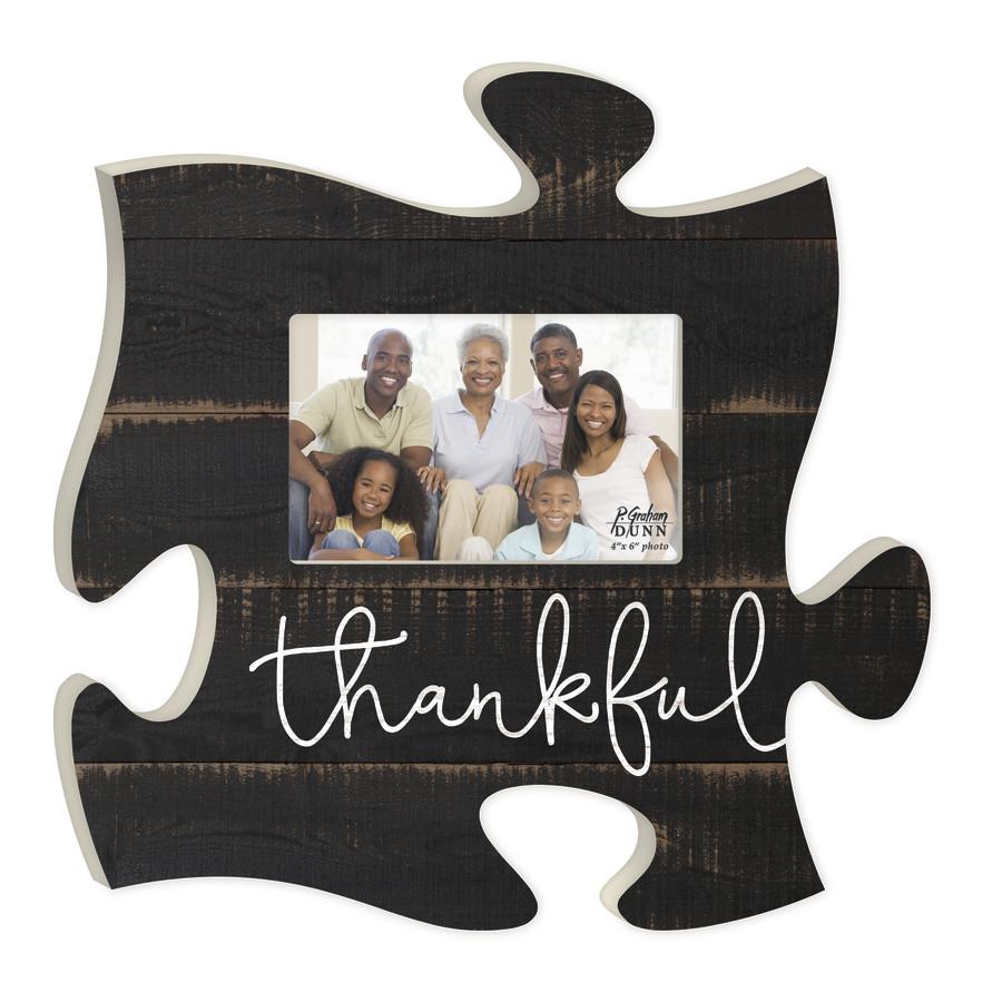 Thankful Puzzle Piece Photo Frame