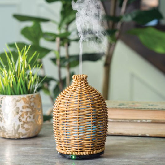 Wicker Vase Ultra Sonic Oil Diffuser