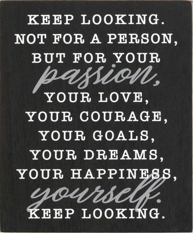 Keep Looking..Plaque