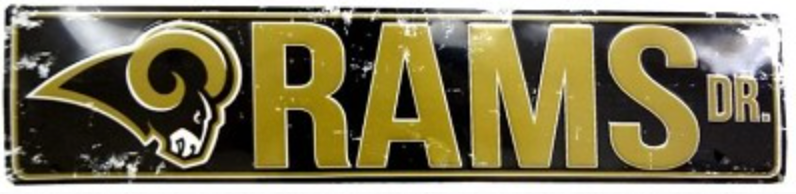 Los Angeles Rams Dr Street Sign