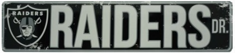Oakland Raiders Street Sign