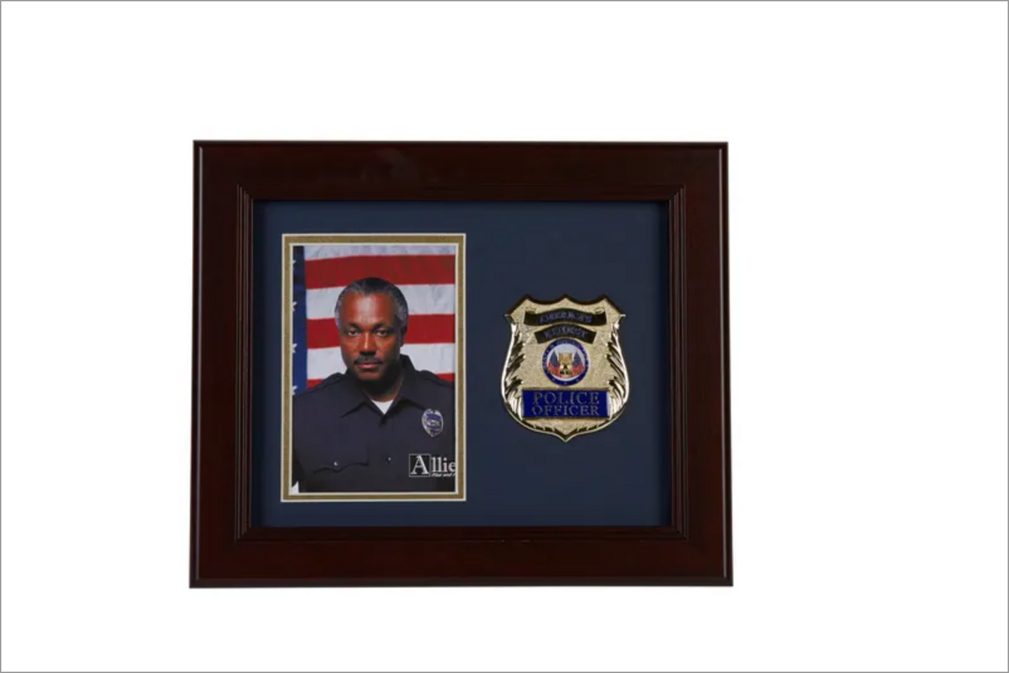 Police Department Medallion 4-Inch by 6-Inch Portrait Picture Frame