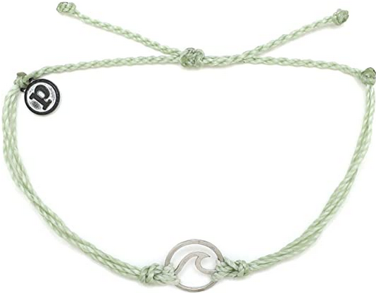 Silver Wave Charm Bracelet