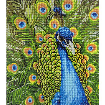 Peacock Diamond Art Advanced Kit 14"X16"