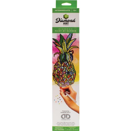 Pineapple Diamond Art Intermediate Kit 12"X12"
