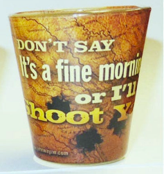 John Wayne Shot Glass