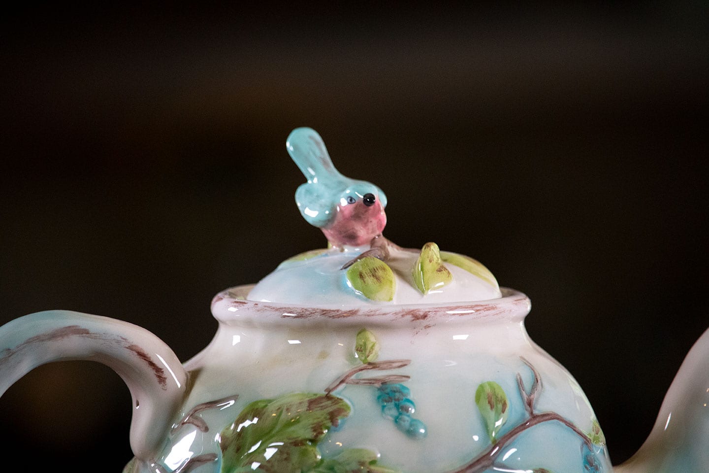 Woodcut Farmhouse Teapot