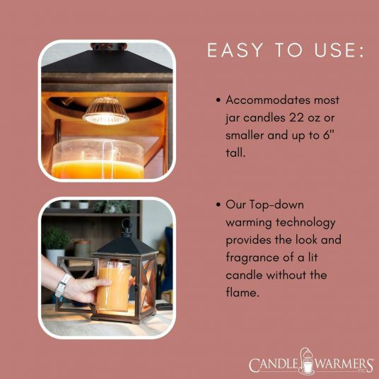 Weathered Espresso Fragrance Warmer Lantern