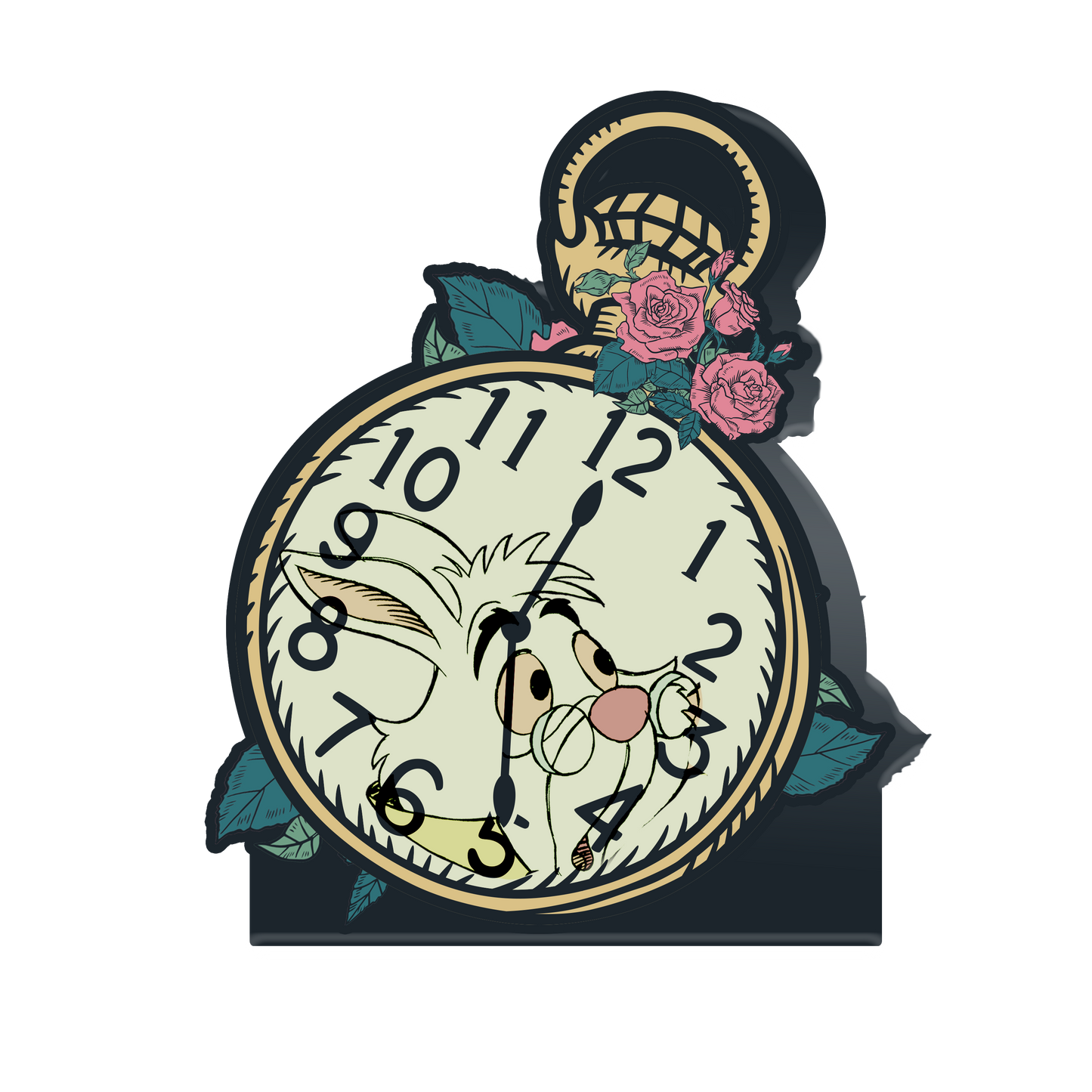 Alice in Wonderland Clock Box Sign