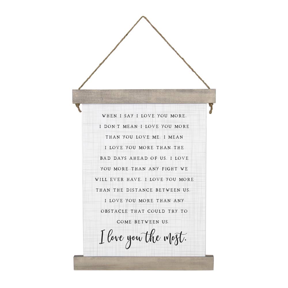 I Love You the Most..Sign