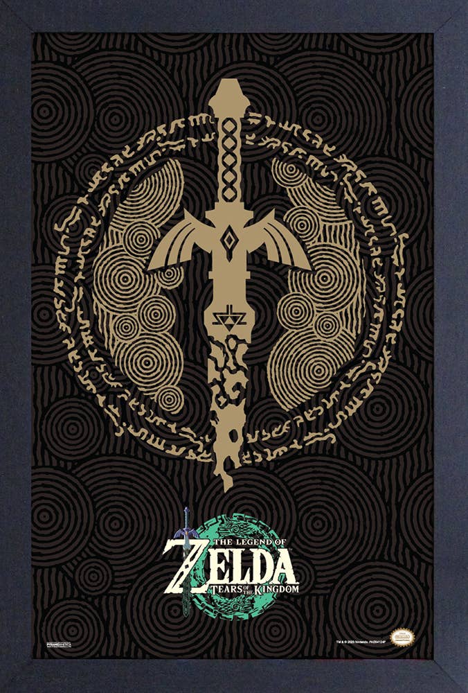 Zelda Tears of the Kingdom Master Sword Icon Print