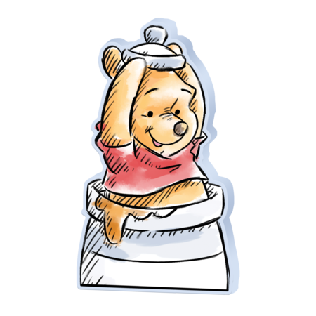 Winnie the Pooh Honey Pot Large Box Wall Sign
